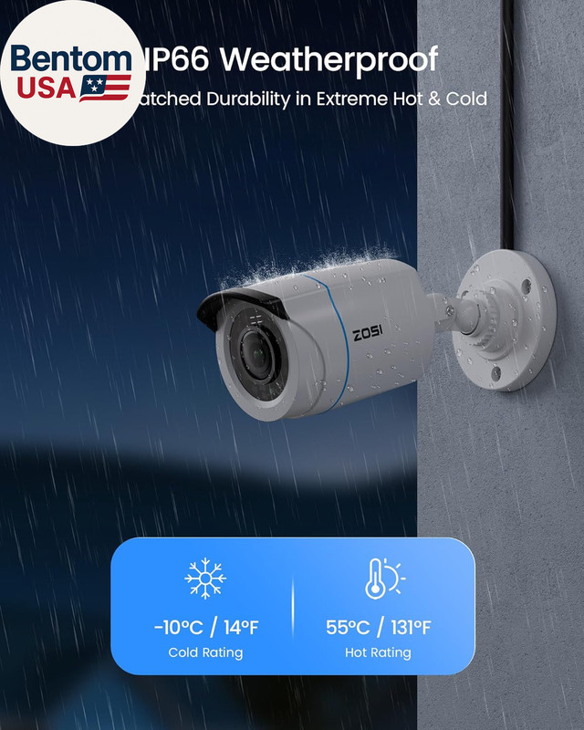 H.265+ Full 1080P Home Security Camera System with AI Human Vehicle Detection, 8 gallery