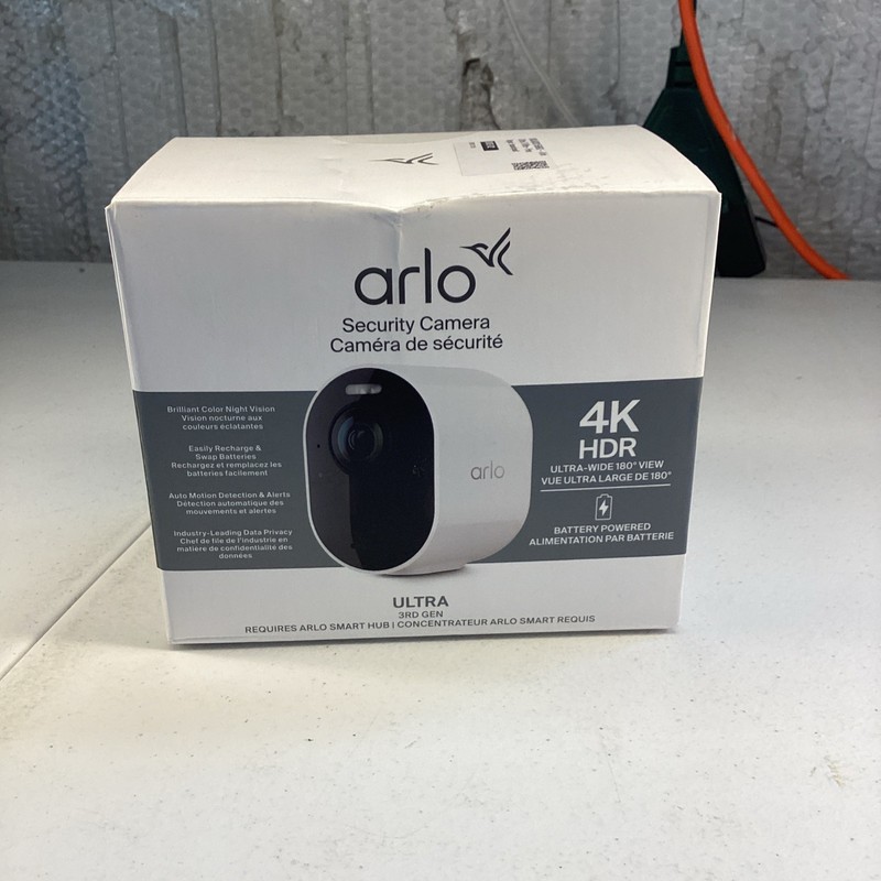 New Sealed Arlo Ultra 4K 3rd Gen Single Add On Camera Battery Powered