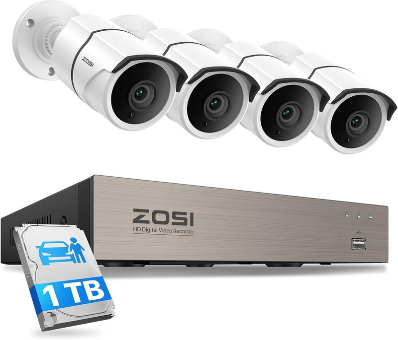8CH 3K Lite Security Camera System with AI Detection & 120Ft Night Vision