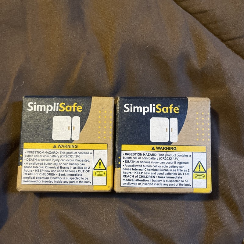 SimpliSafe ES3 Door Window Entry Sensor Security System – 2 Pack NIB Sealed