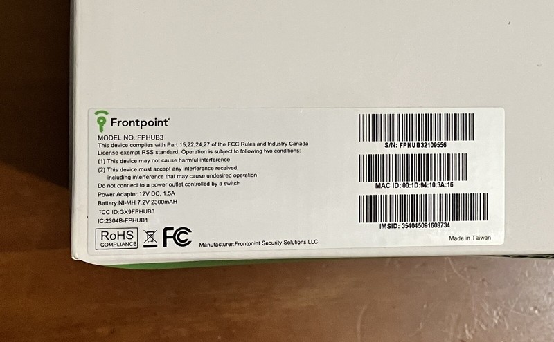 Frontpoint Security System Hub & Keypad Bundle W/ Activation Code New in Box gallery