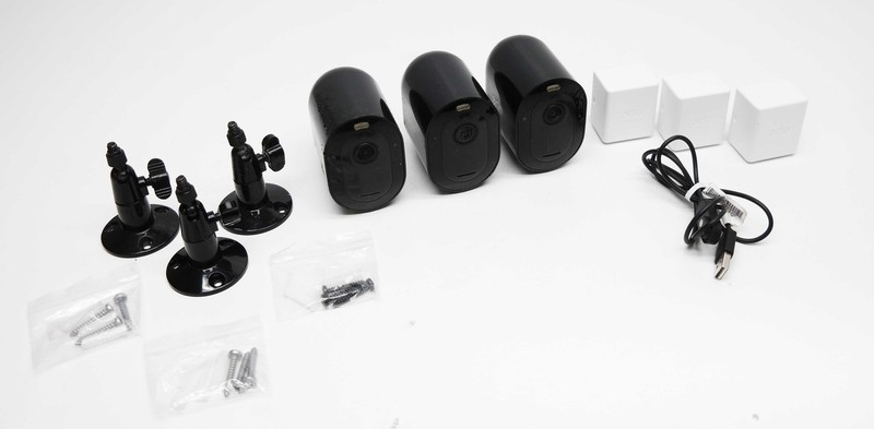Arlo Pro 4 Spotlight Wireless Security Cameras VMC4350B 3-Pack – Black