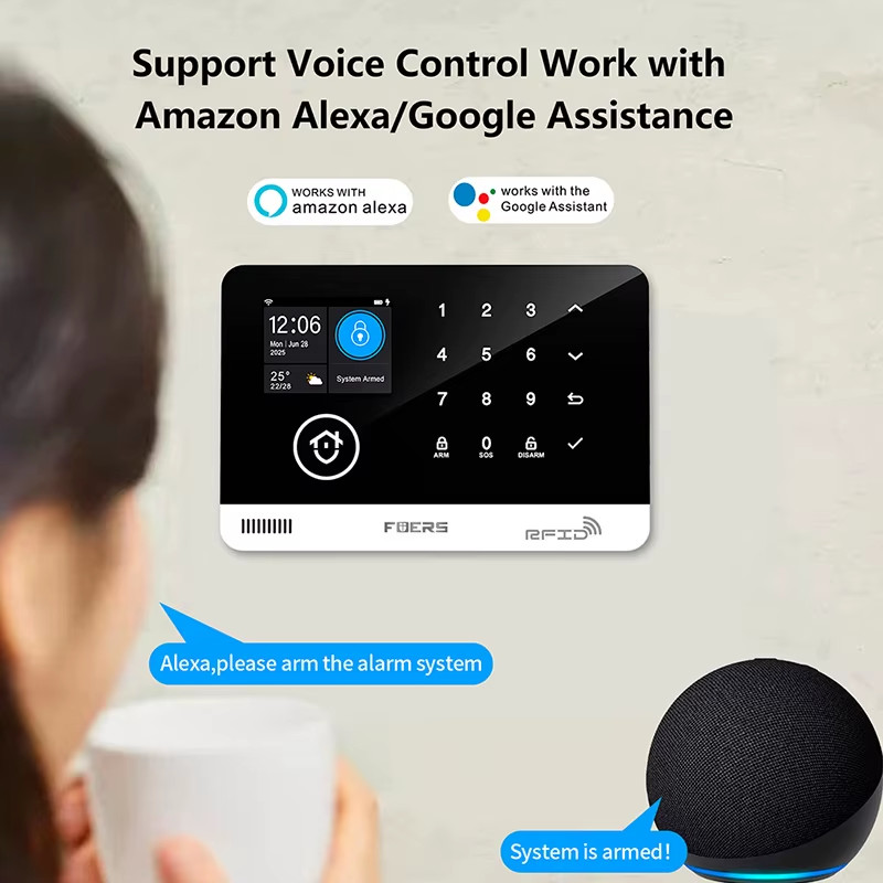 Alarm System for Home TUYA Smart WIFI GSM Security Alarm Host with Door Motion gallery