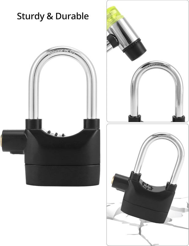 Alarm Lock, 110 Db Universal Security Alarm Lock System Burglar Door Motor Bike gallery