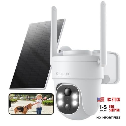 Security Camera Outdoor Wireless, 3K/5MP Solar Camera Outdoor 5MP-1PACK