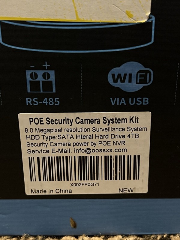 OOSSXX POE Security Camera System Kit 8.0 Megapixel Resolution gallery
