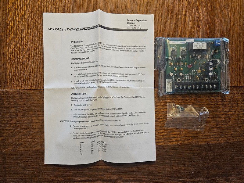 GE ITI 60-436 Caretaker Plus Feature Expansion Module (FEM)