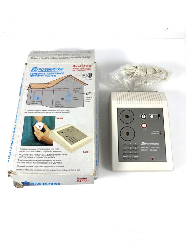 X-10 Powerhouse Model PA5800 Personal Assistance Home Security System