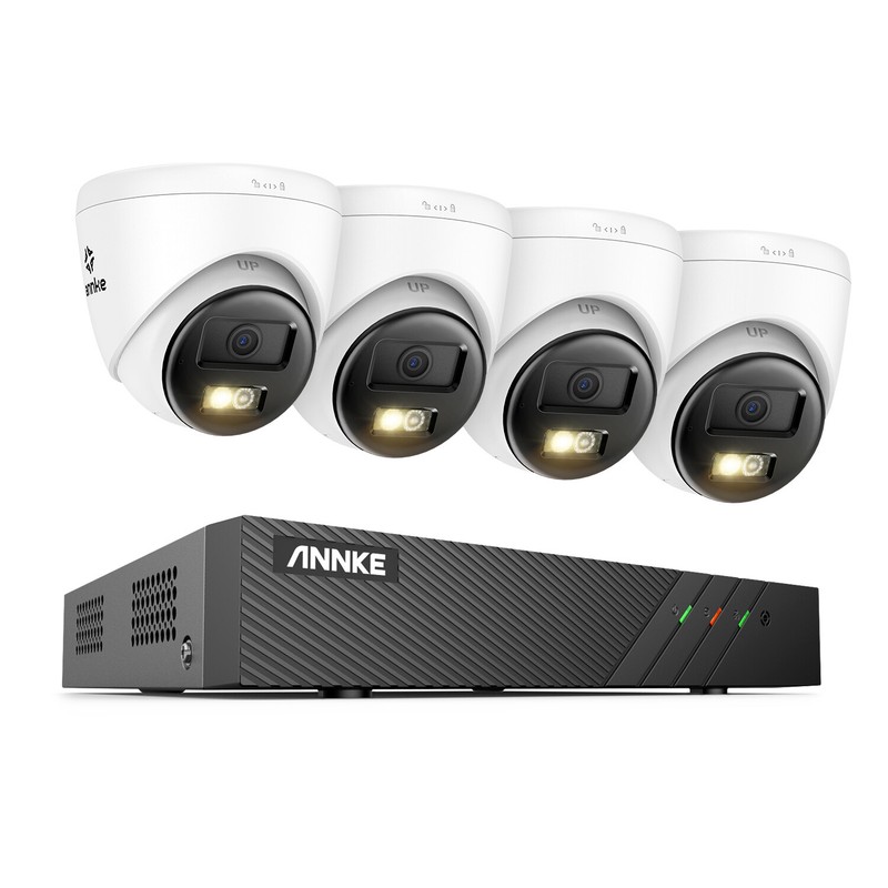 ANNKE 8CH 6MP NVR 3K/5MP Two Way Audio PoE Security IP Camera System Color Night