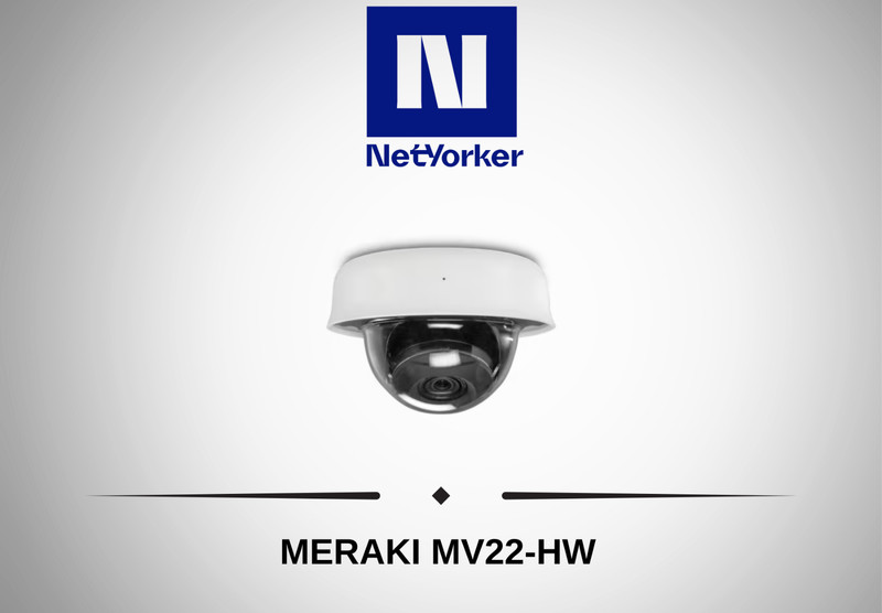 Cisco Meraki MV22-HW Varifocal HD PoE Dome Security Camera - Same Day Shipping