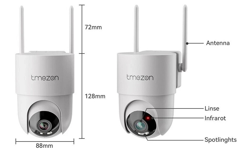 10CH NVR 12'' Monitor CCTV Wireless Security Camera System Outdoor WiFi PTZ 64GB gallery