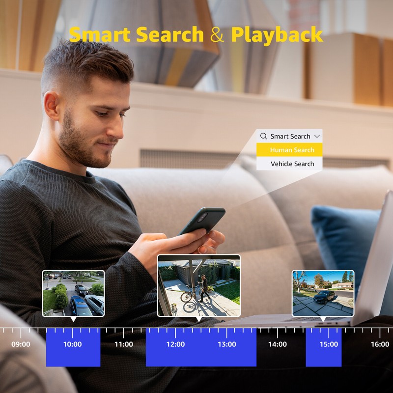 ANNKE 4K 8CH DVR Security Video Record 8MP Human Detection Smart Playback H.265+ gallery
