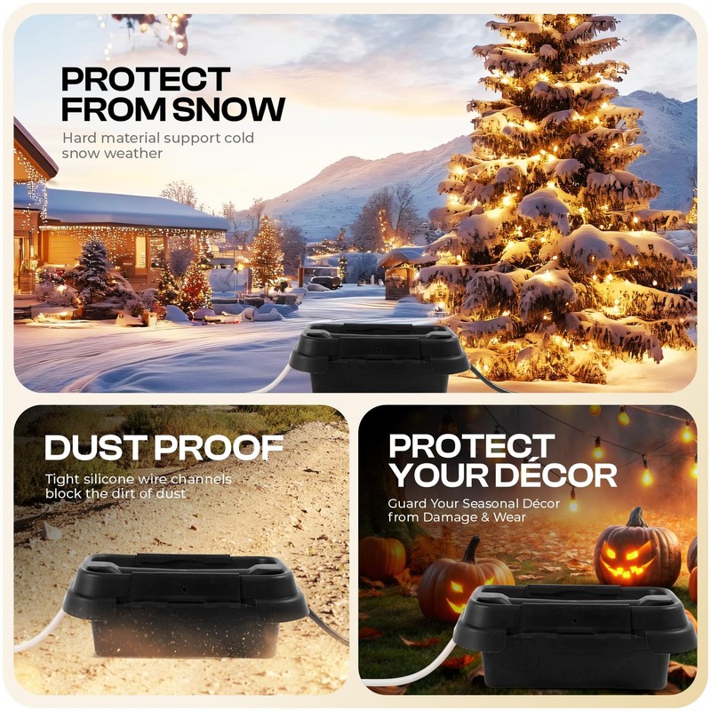 Sockitbox Original Outdoor Electric Box Waterproof - Small Small, Black gallery