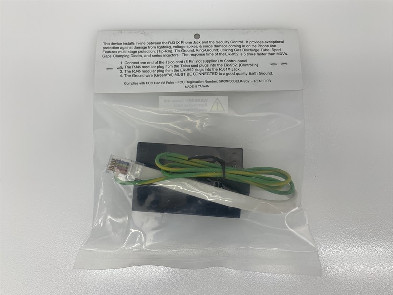 ELK In-Line Telephone Surge Protector For Security Controls ELK-952 gallery