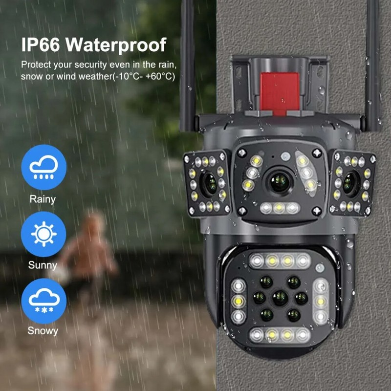 NEW Camara De Seguridad 4K Wifi Inalambricas Para Exterior Con Vision Nocturna gallery