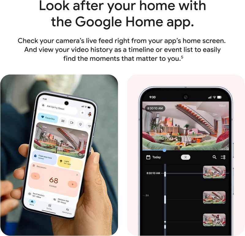 Nest Cam Indoor (Wired, 3Rd Gen) - Security Camera with 2K Video and Gemini, Nig gallery