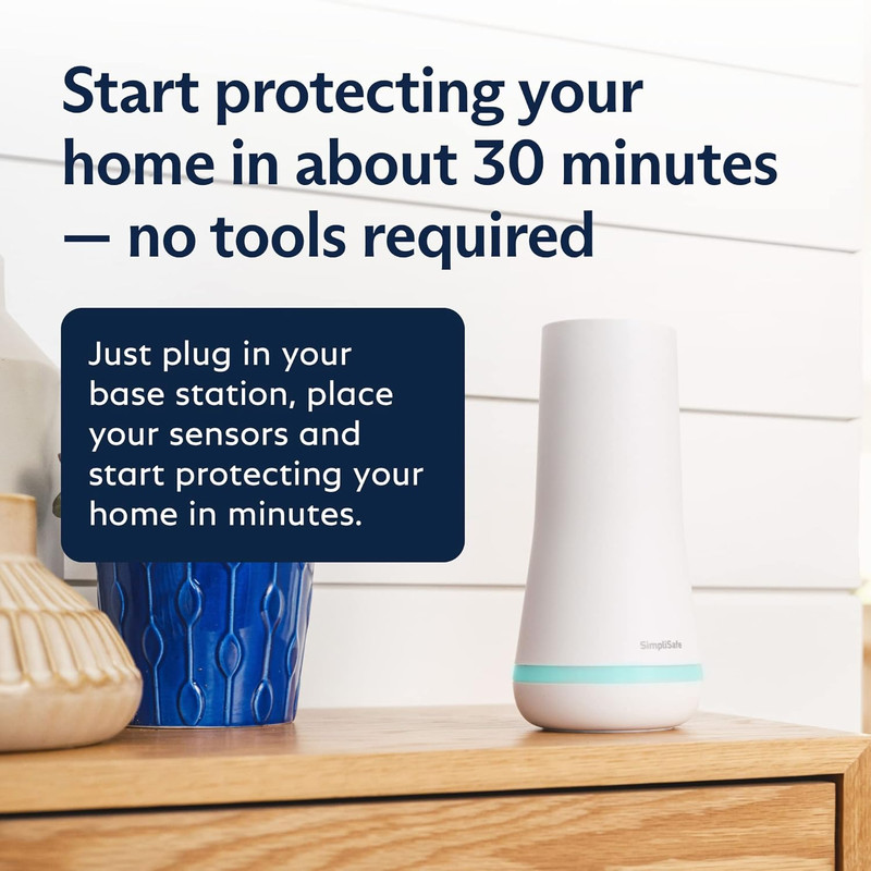 9 Piece Wireless Home Security System W/Hd Camera - Optional 24/7 Professional M gallery