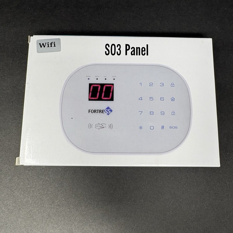Fortress S03 WiFi Home Security Alarm System Kit Sensors RFID AS-IS