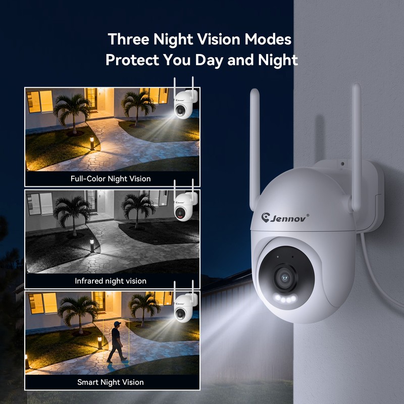5MP Outdoor Wireless Security Camera System WiFi Home 2 Way Audio 10CH NVR gallery