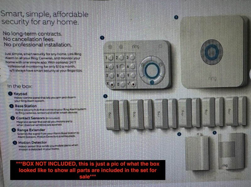 Ring Alarm Wireless Security Kit Home System - 10 Piece gallery