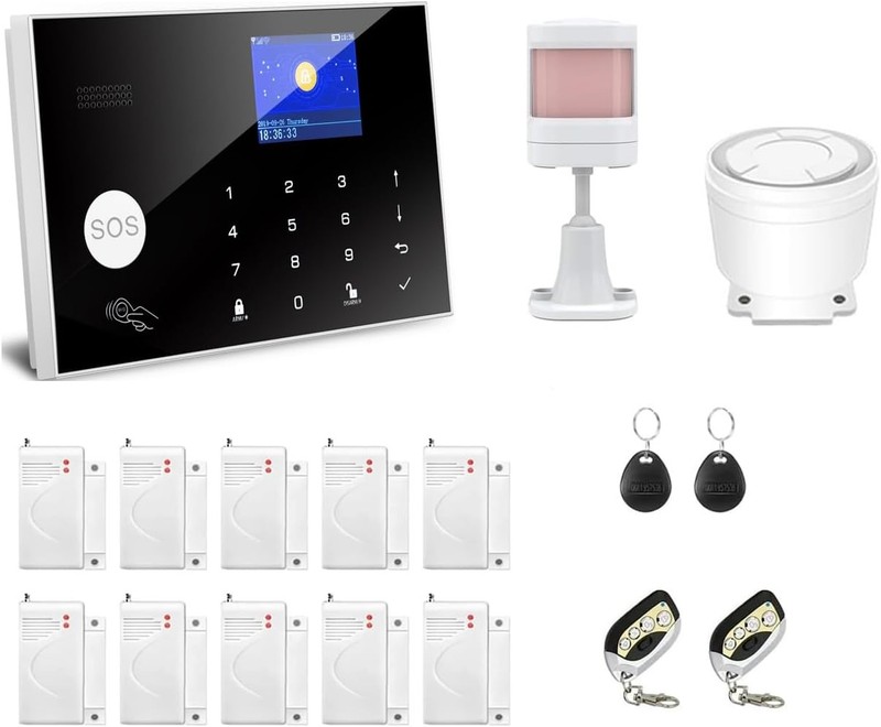 WiFi 3 4G GSM Home Burglar Alarm System Tuya Alexa