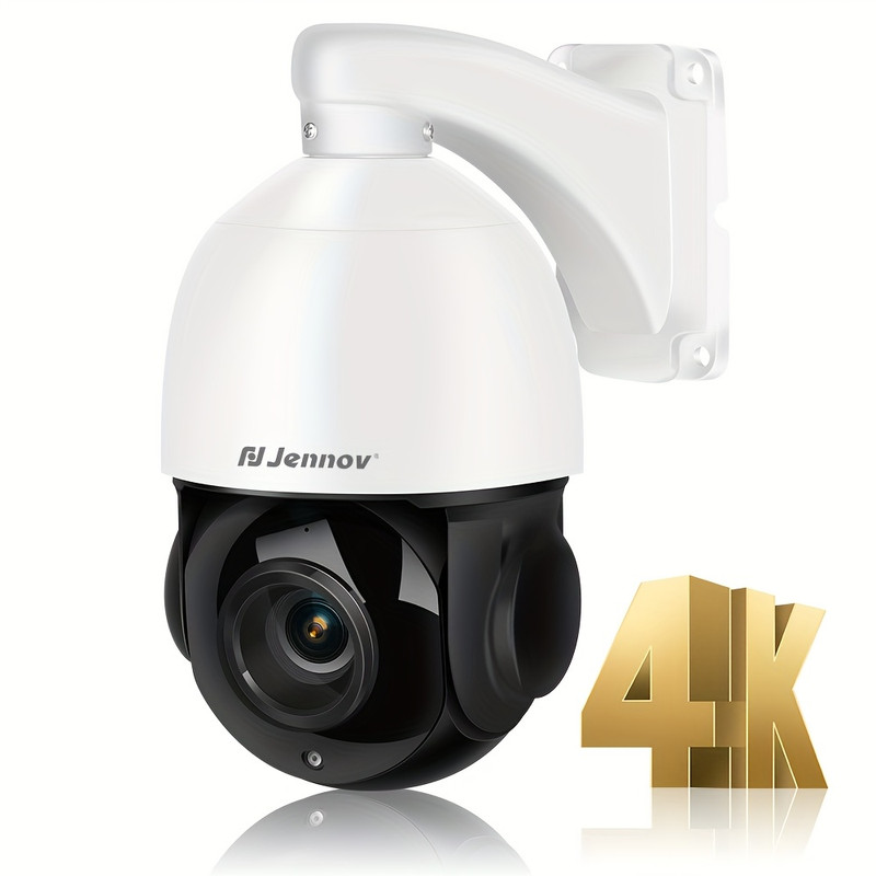 4K 8MP POE PTZ Security IP CCTV Camera 30x Zoom Audio Vehicle Human Detection