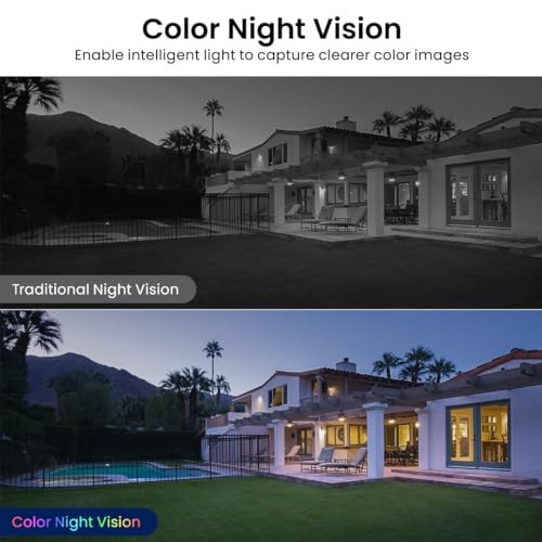 2K Cameras for Home Security-Outdoor/Indoor Camera for C1-White-4pack-2.4G gallery