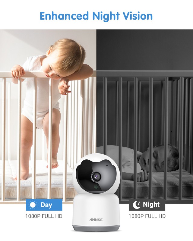 ANNKE 1080P WiFi IP Security Camera Pan/Tilt Two Way Audio Home Baby Pet Monitor gallery