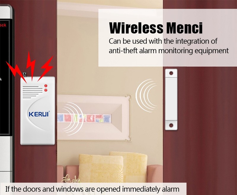 Wireless Magnetic Window/Door Sensor Detect For KERUI Home Security Alarm System gallery