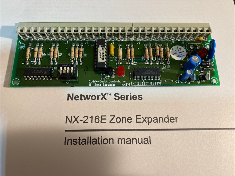 GE Interlogix UTC Caddx-Caddi Controls NX-216 Security 16-Zone Expander Module