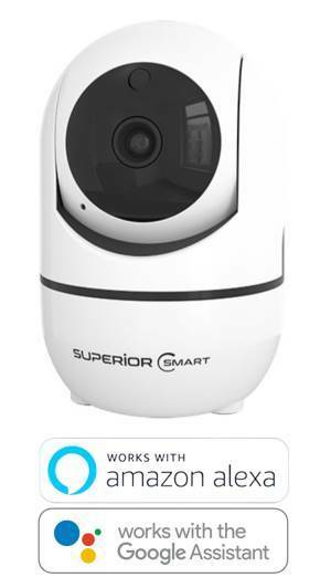 SUPERIOR SECURITY INDOOR CAMERA 360° HD WIFI ALEXA GOOGLE SMARTLIFE