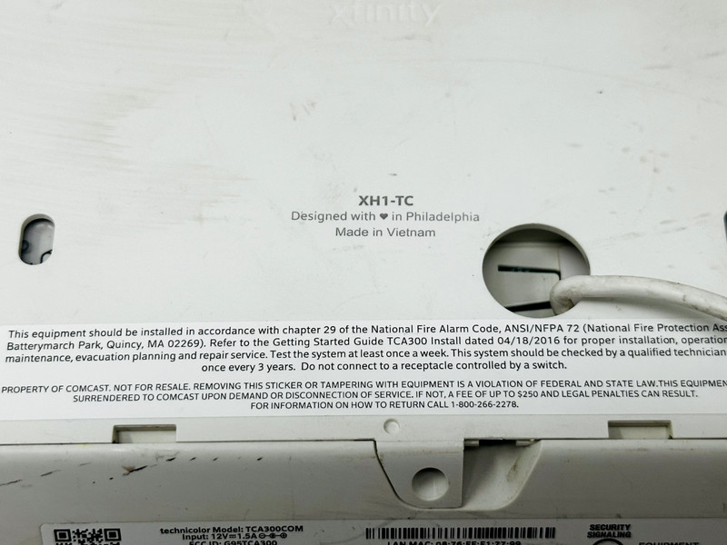 Comcast Xfinity Home Security Touchscreen Control Panel XH1-TC gallery