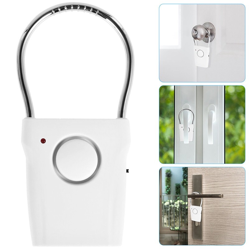 115dB Super Loud Home Window Door Handle Alarm Portable Door Security Alarm gallery