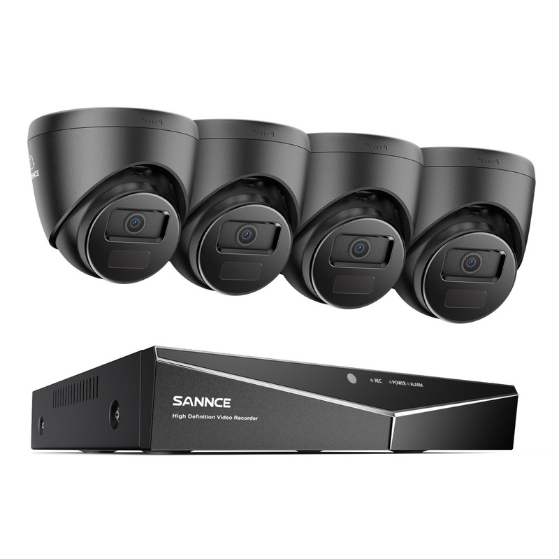 SANNCE 16CH HD 1080P Lite DVR 2MP Video CCTV Security Camera System AI Detection