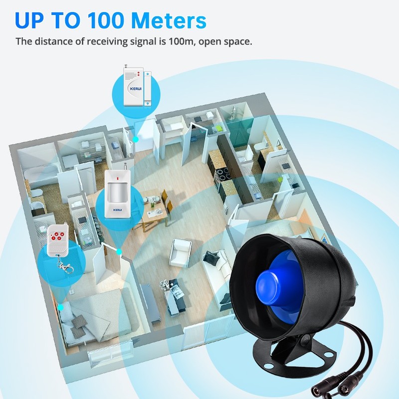 WiFi Wireless Home Security Alarm Kit PIR Door Sensor Remote Burglar System gallery