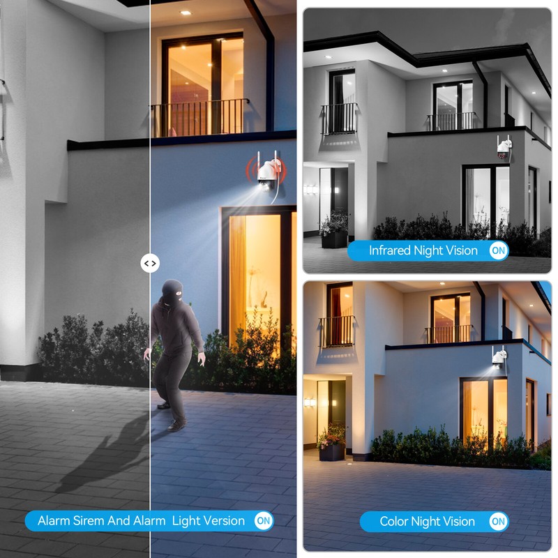JENNOV Wireless Security Camera System Outdoor 10CH CCTV Wifi NVR Monitor Kit gallery