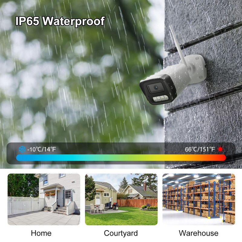 Wireless 10CH NVR 3MP WIFI Security Camera System 2 Way Audio AI Detection gallery