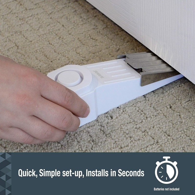 Security Wedge Door Stop Security Alarm With 120 dB Siren For Home/ Travel /Dorm gallery