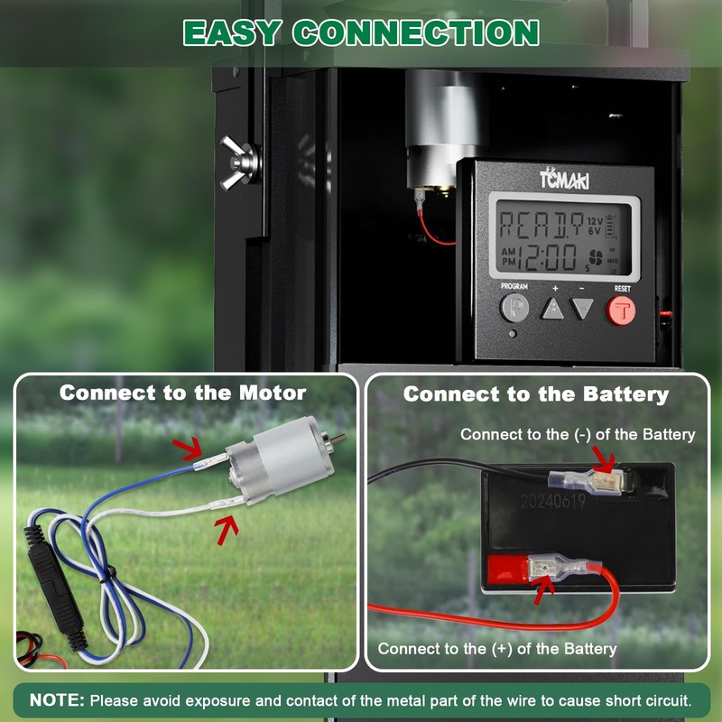 Game Feeder Digital Timer, Deer 3.5IN X X 075IN, Black gallery