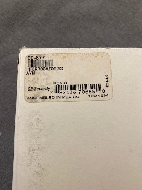 GE SECURITY 60-677 INTERROGATOR AUDIO VERIFICATION MODULE 2 WAY AVM CONCORD