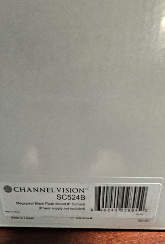 Channel Vision SC524B Megapixel Black Flush Mount IP Camera gallery