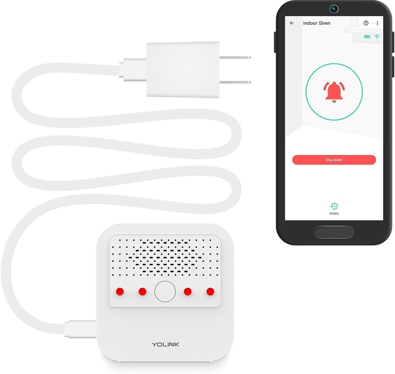 Smart Siren Alarm, Wireless Home Security Alarm with 110 dB Loud Audible Alerts,