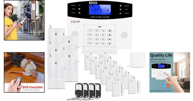 Versatile Wireless Burglar Alarm System with Real-Time Alerts - 24-Piece Set gallery