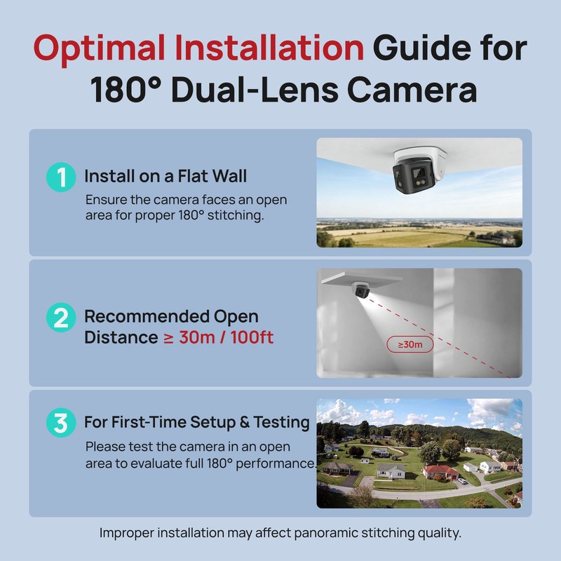 Vikylin 4K 8MP 4MP Panoramic Dual Lens Full Color IR IP Camera POE ONVIF NDAA gallery
