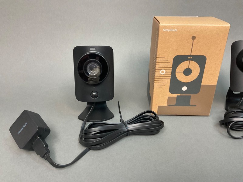 set 3 SimpliSafe SimpliCam SSCM2 Indoor Security 1080p HD Video Camera - Black gallery