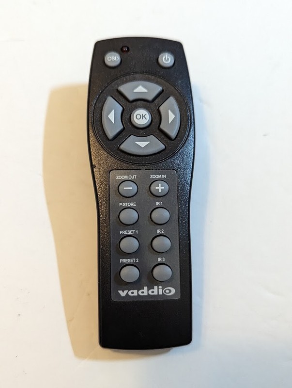 Vaddio IR Remote Control Commander for Security Camera ConferenceShot