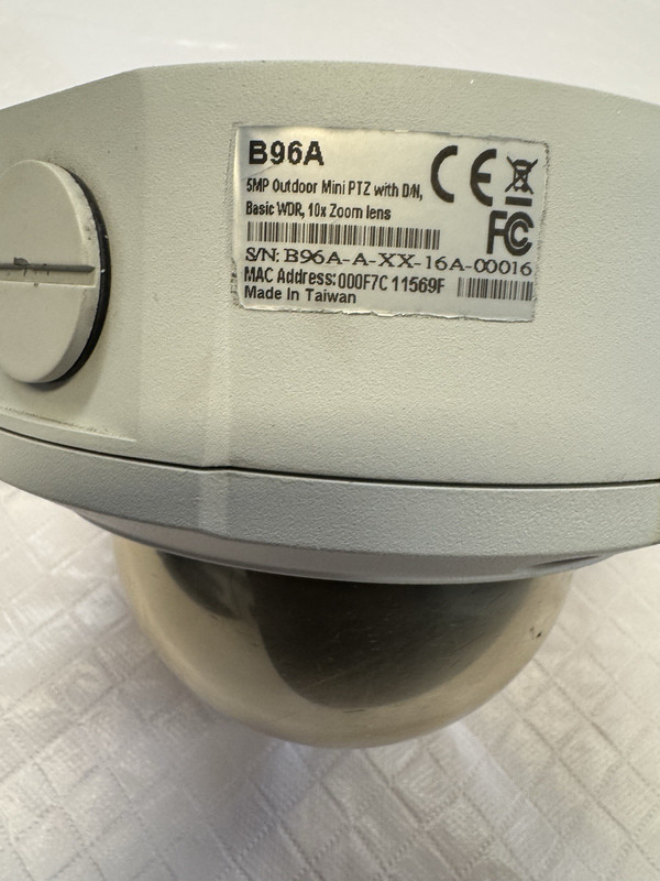 Used ACTi B96A 5MP Outdoor PTZ Dome Security Camera (WORKING & TESTED)