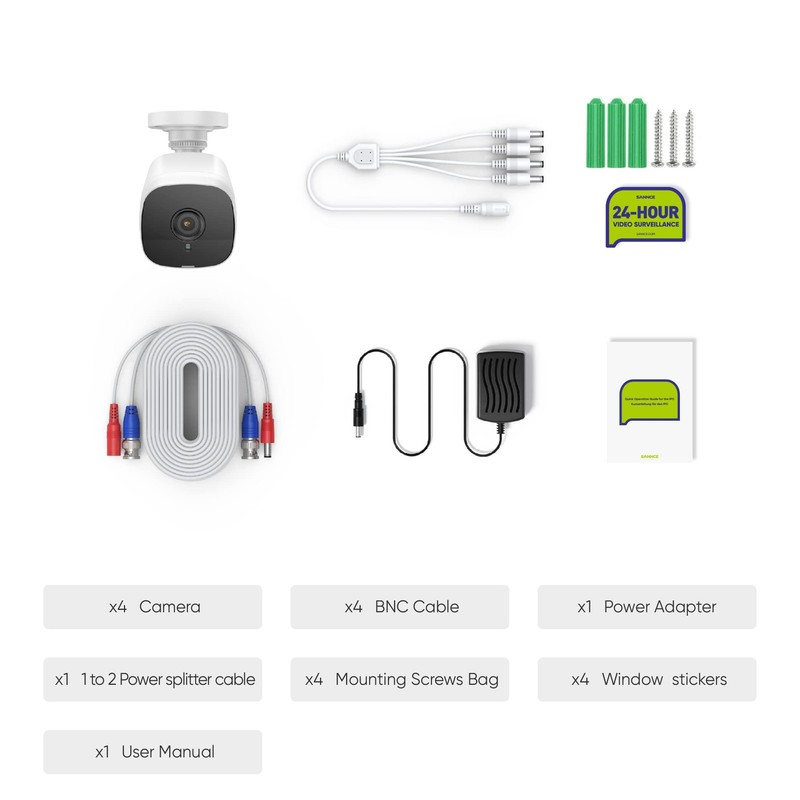 SANNCE 8CH Full 1080P Security Camera System CCTV Camera Night Vision Surveil... gallery