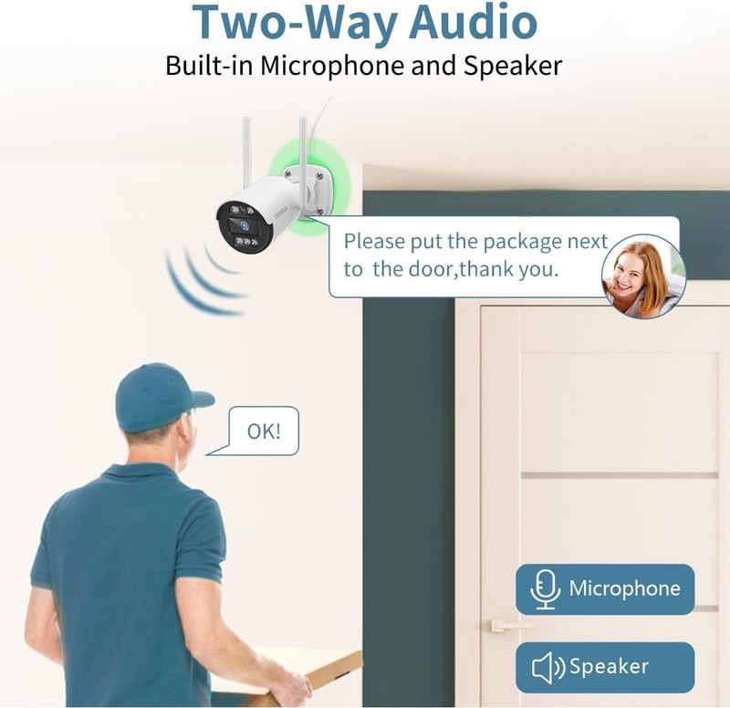 Comprehensive 4-Camera Wireless Security System with 500GB & Smart Detection gallery