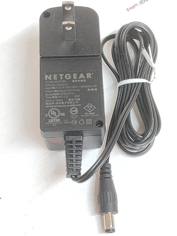 OEM NETGEAR AD2071F10 332-10992-01 AC ADAPTER FOR VMB4500 ARIO BASE STATION C1.1